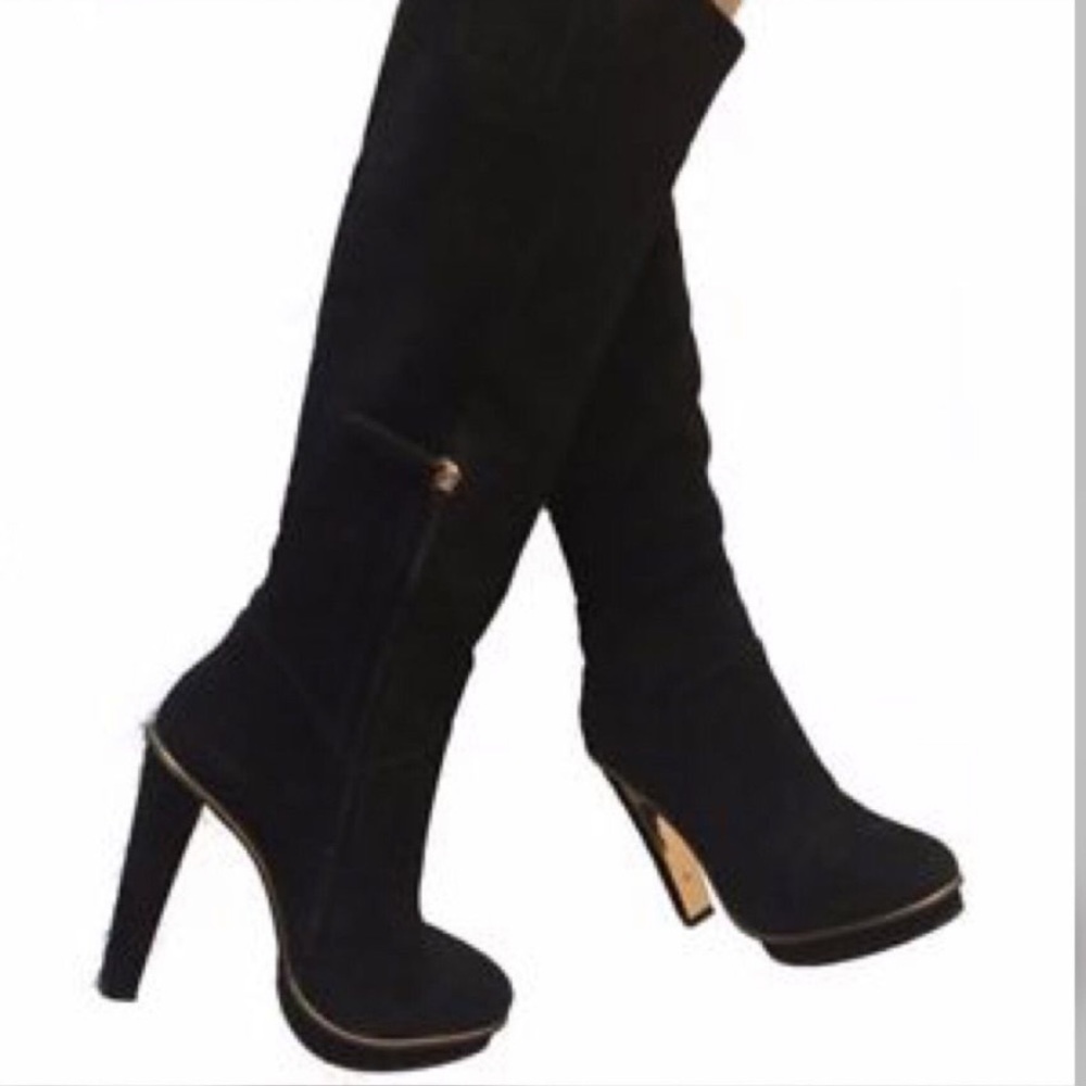 BCBG Neptune Suede Knee High Boots